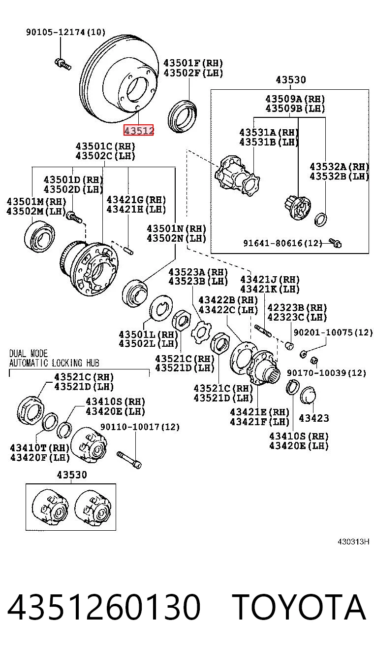 4351260130 Toyota