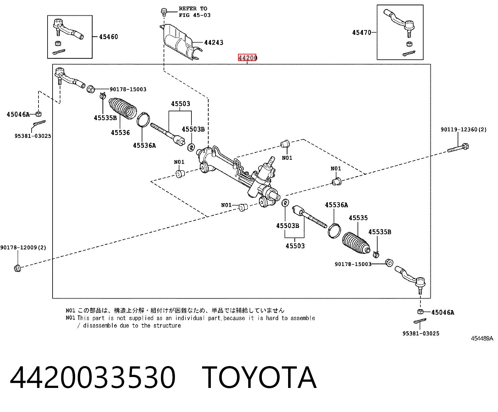 Управление рулевое в сборе на Lexus ES 350 GSV40