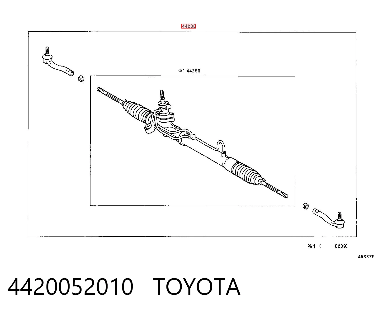 4420052010 Toyota Управление рулевое в сборе