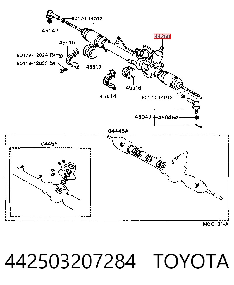 Управление рулевое в сборе на Toyota Camry II V2