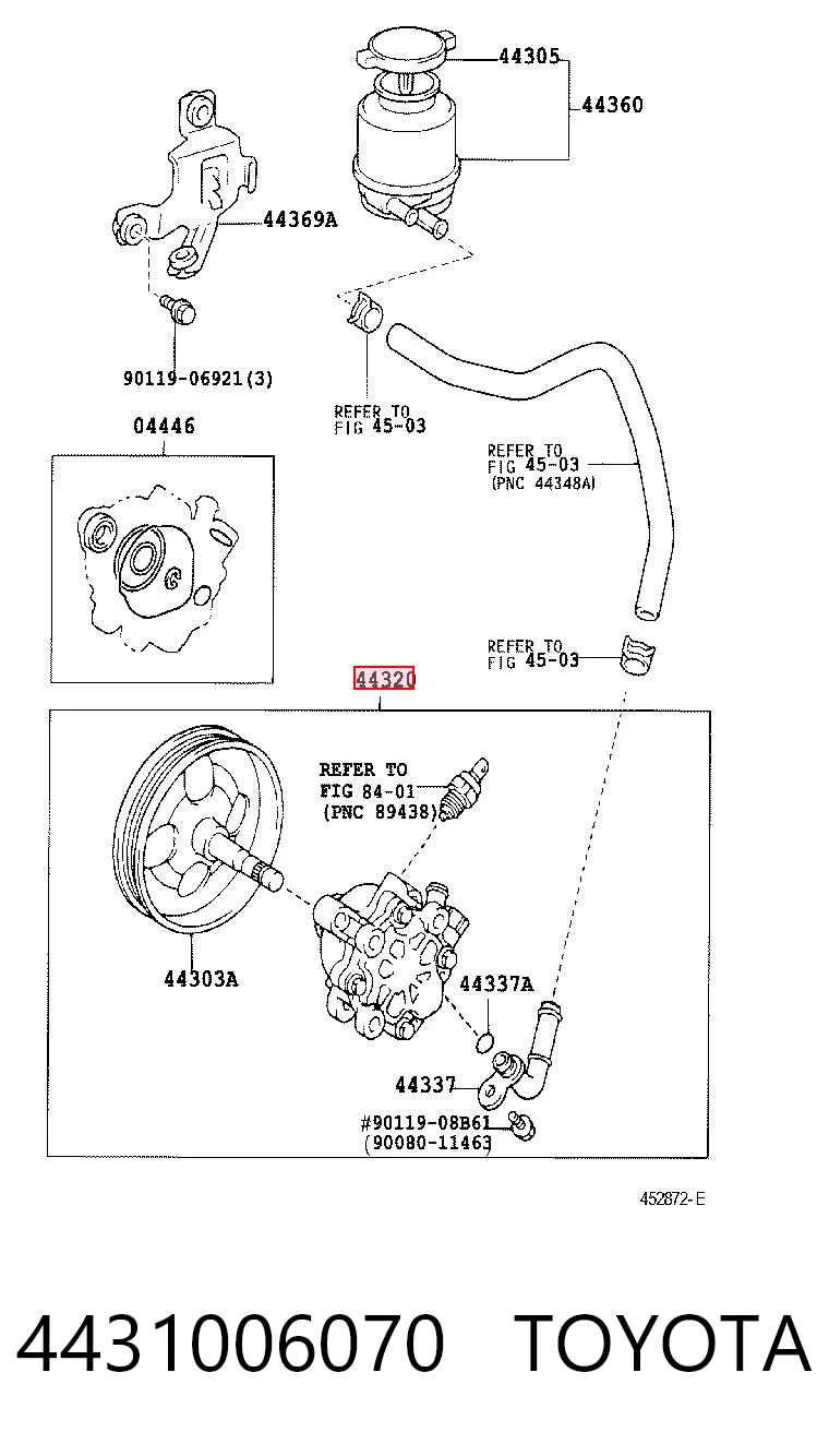 4431006070 Toyota ГУР руля
