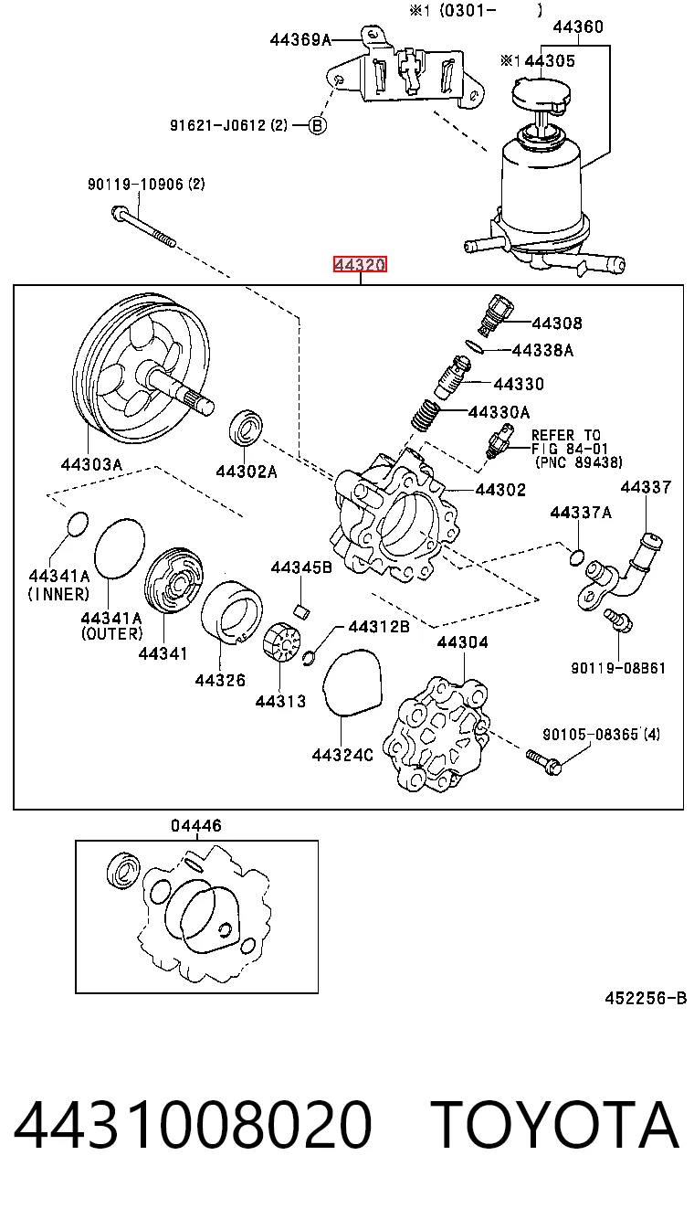 4431008020 Toyota ГУР руля