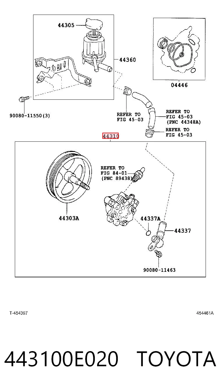 443100E020 Toyota ГУР руля