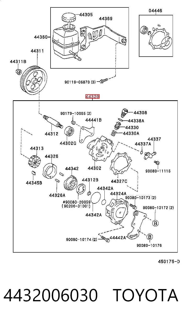 4432006030 Toyota ГУР руля