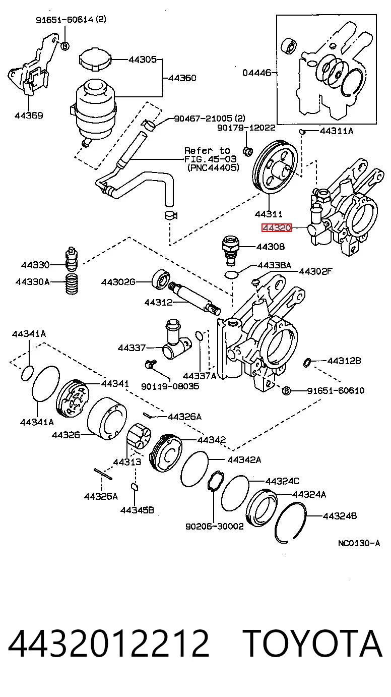 4432012212 Toyota ГУР руля