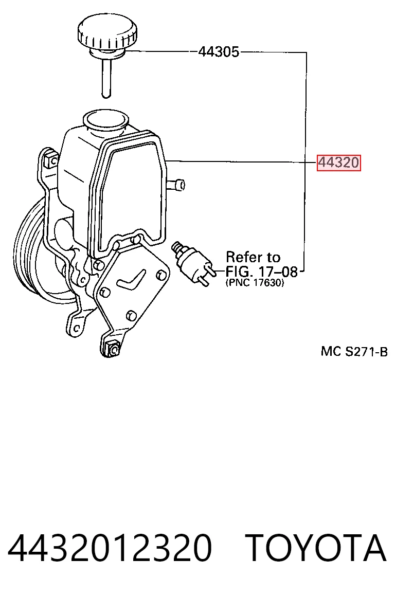 Насос ГУР 12891 Lares