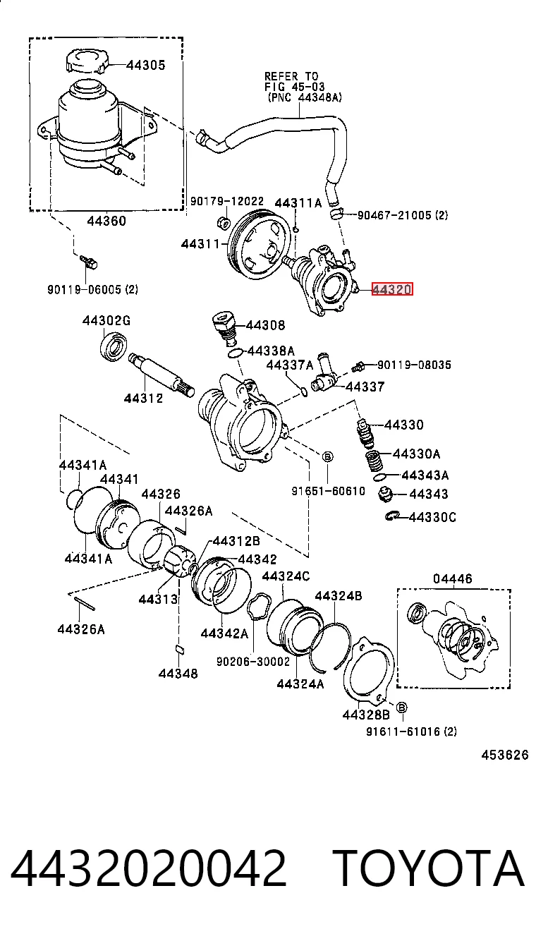ГУР руля на Toyota Camry II V2