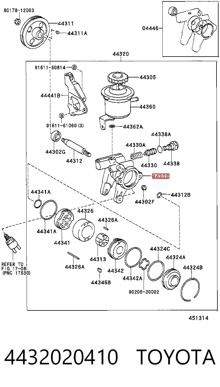 Насос ГУР 12891 Lares