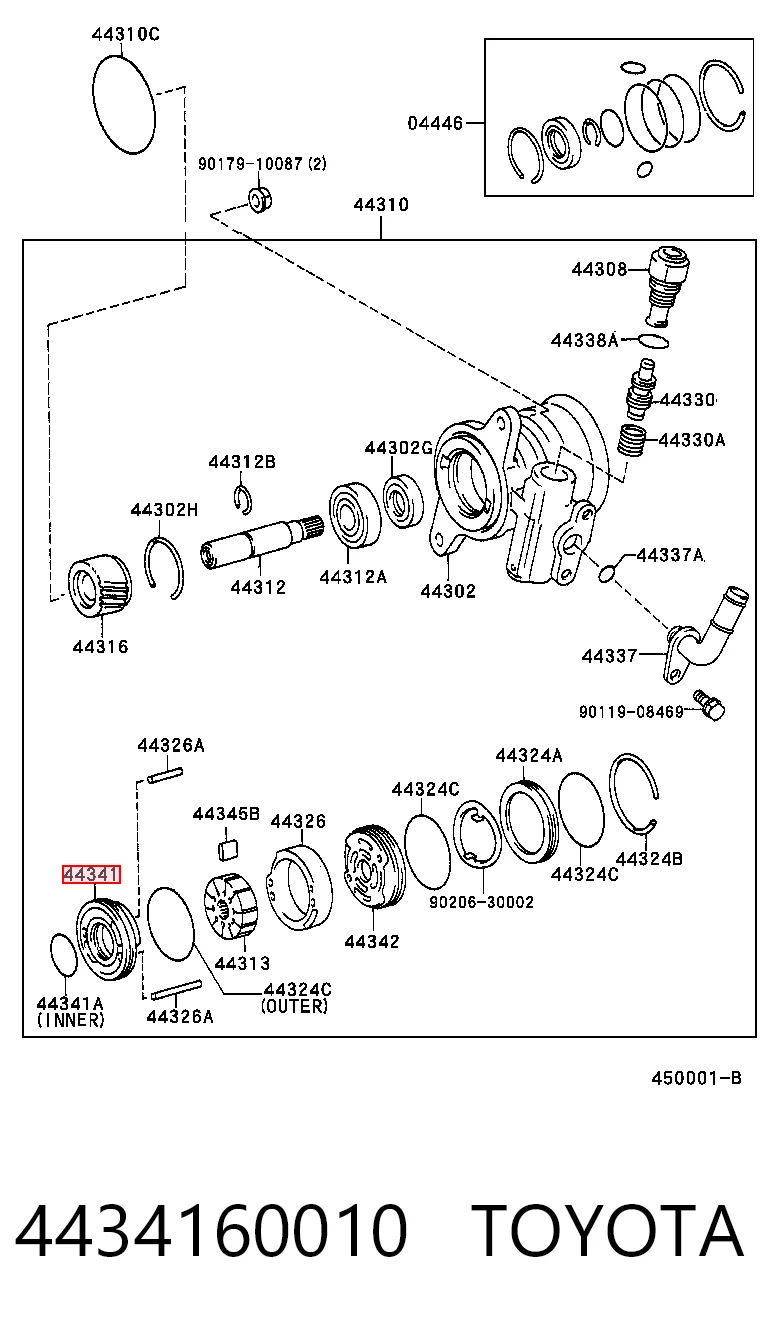 4434160010 Toyota