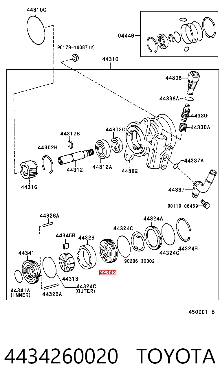 4434260020 Toyota