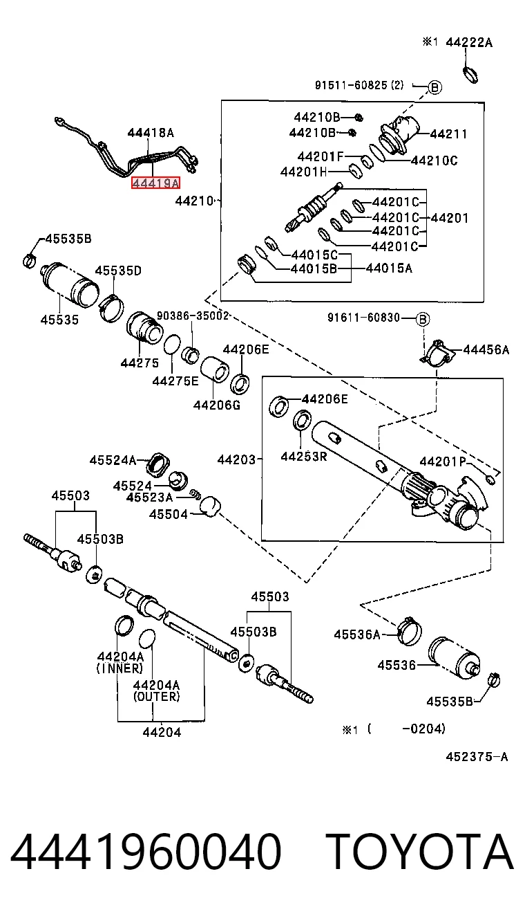 4441960040 Toyota