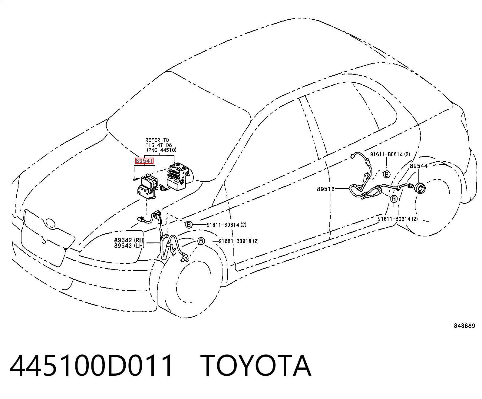 Гидроблок АБС Toyota Yaris хэтчбек (P10) (1999 - 2005) цена, от 35.39 USD