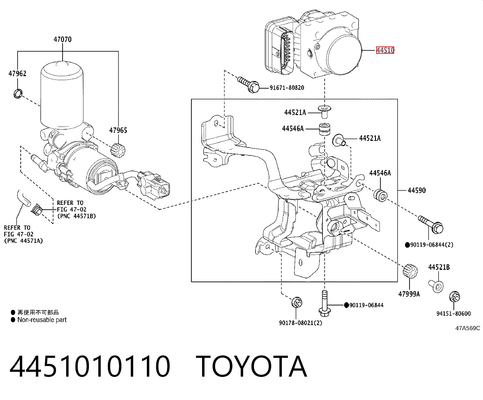 Гидроблок АБС Toyota C-HR хэтчбек (X10) (2016 - 2023) цена, от 157.16 USD
