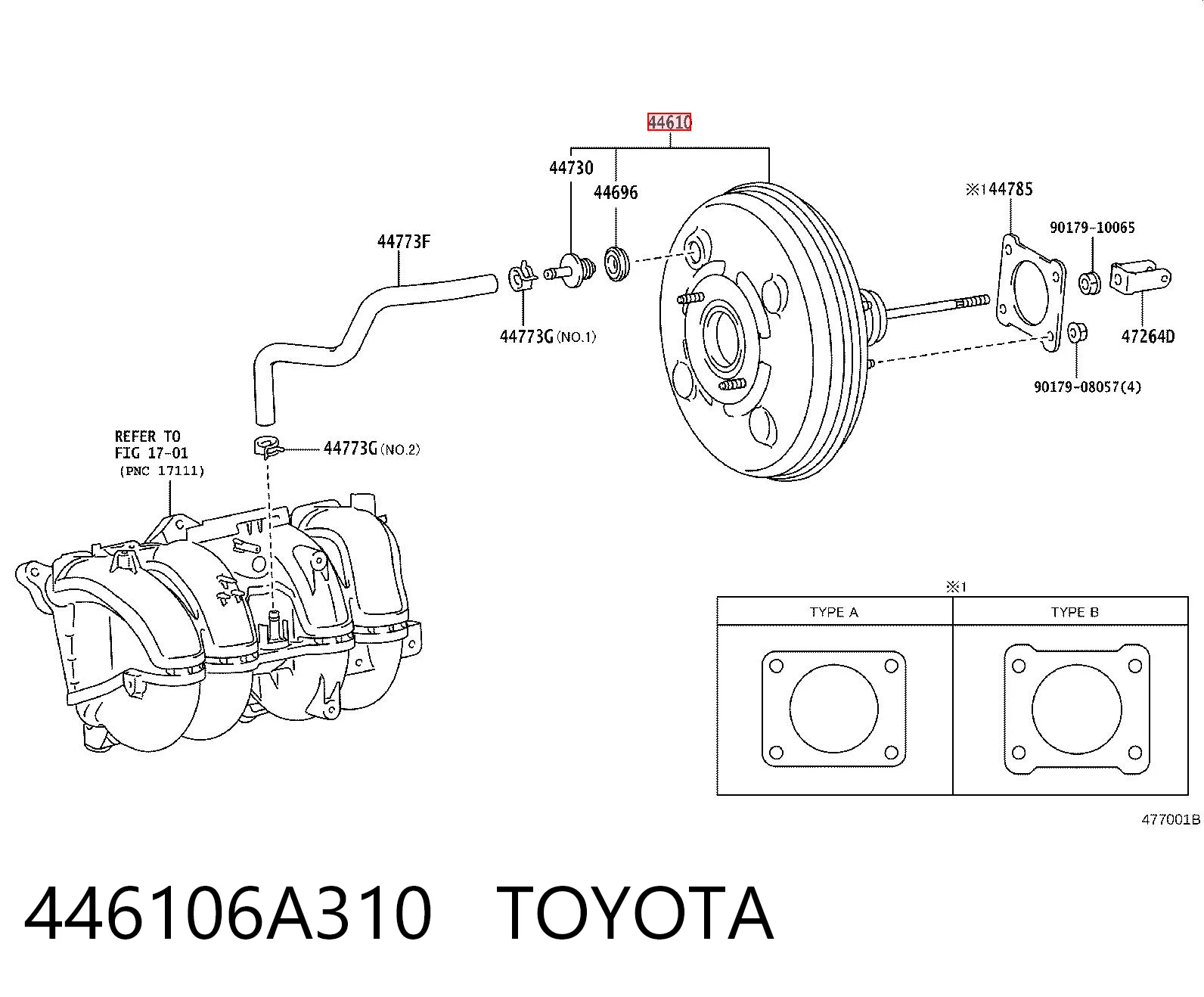 Усилитель тормоза вакуумный на Toyota Land Cruiser PRADO J150