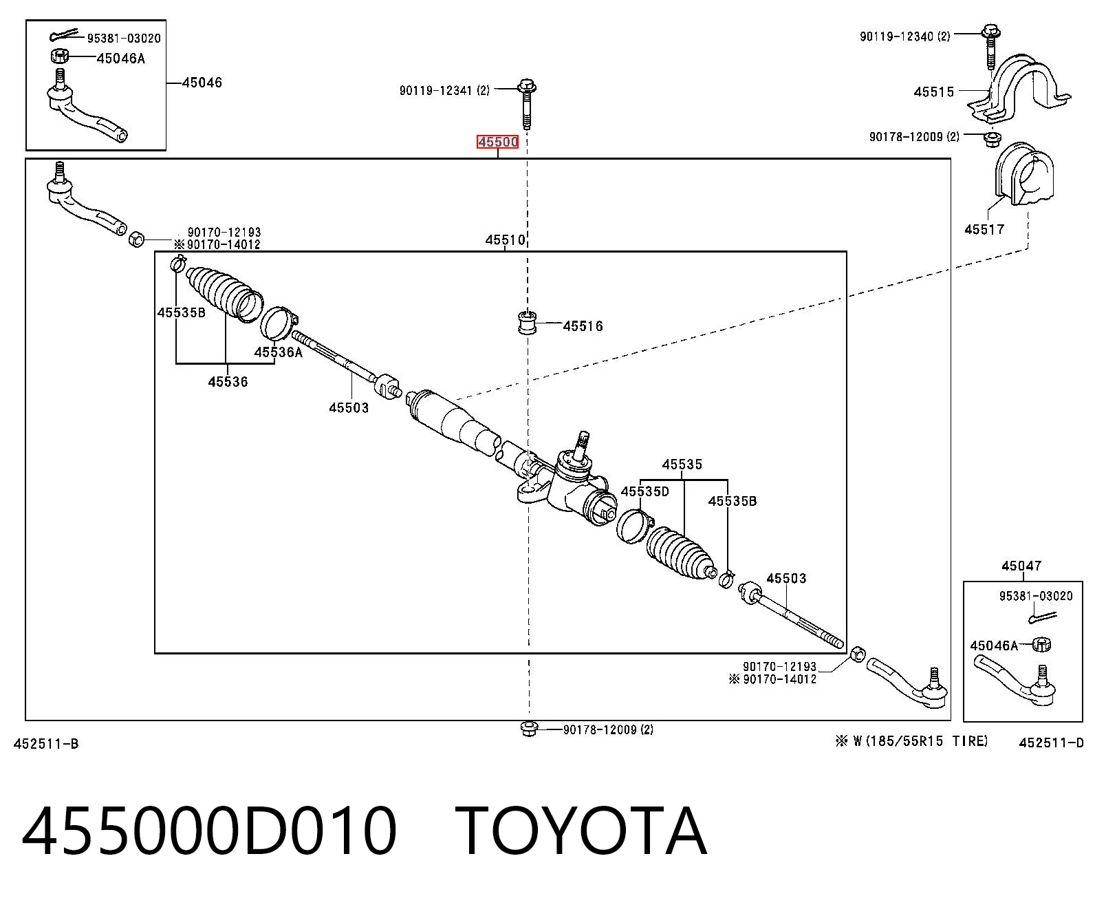 Рулевая рейка 0052257 GKN-Spidan
