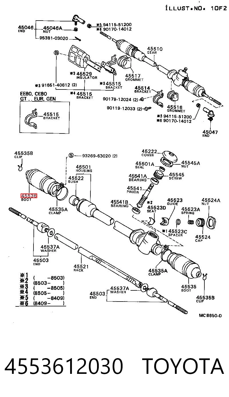 Пыльник рулевой рейки правый NIPPON MOTORS RP2003