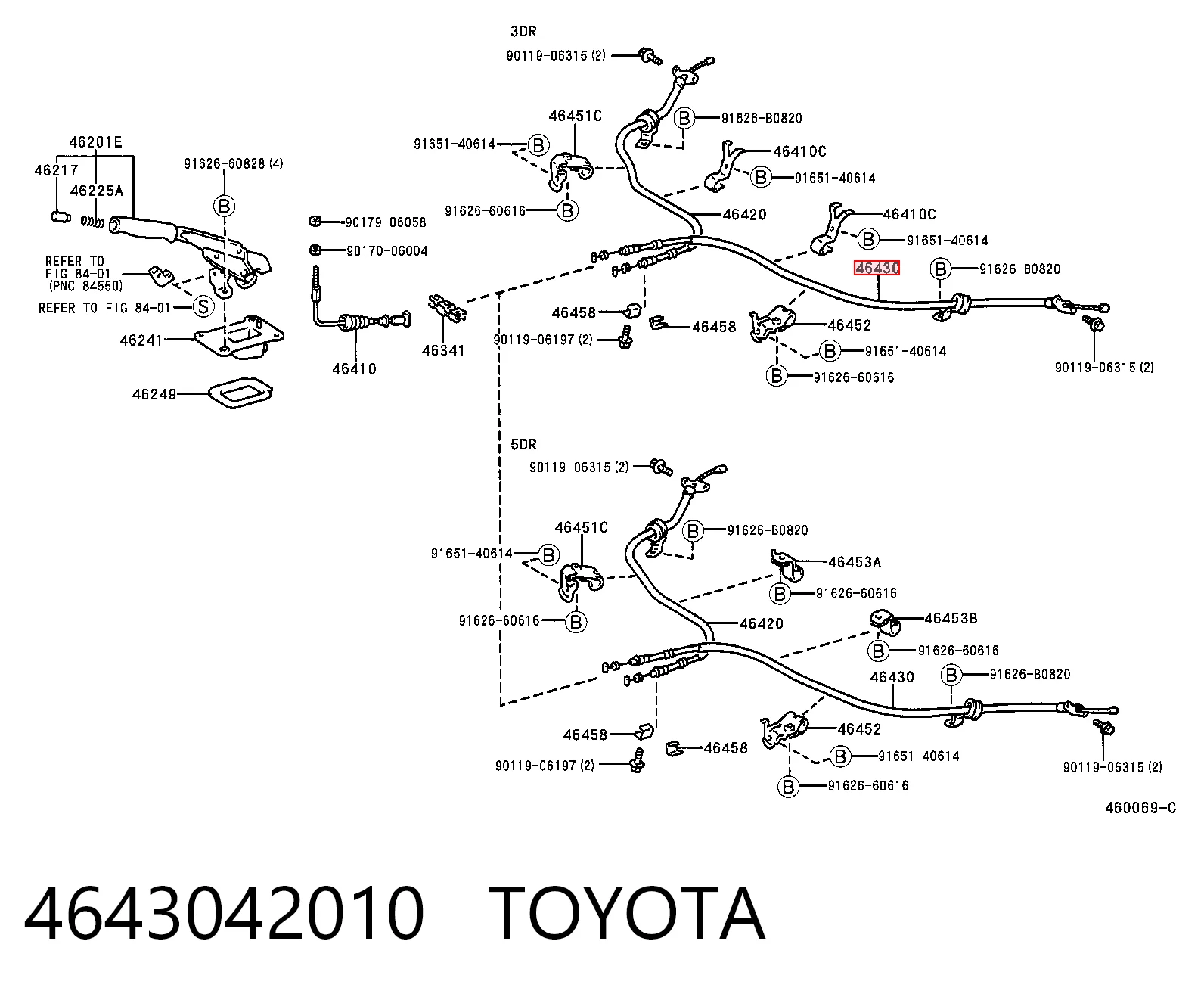 522161 Adriauto Трос ручного тормоза