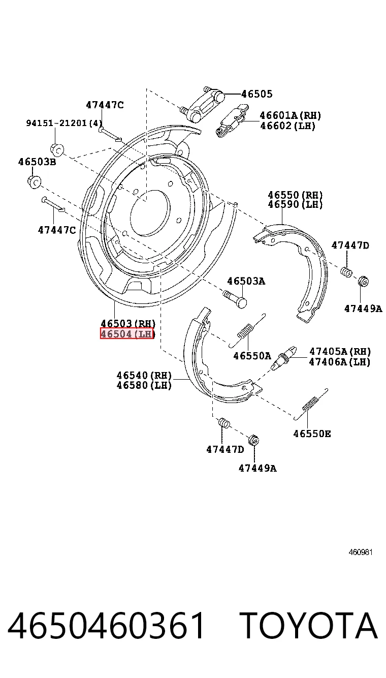 ST4650460361 SAT Пыльник тормозного диска заднего левый