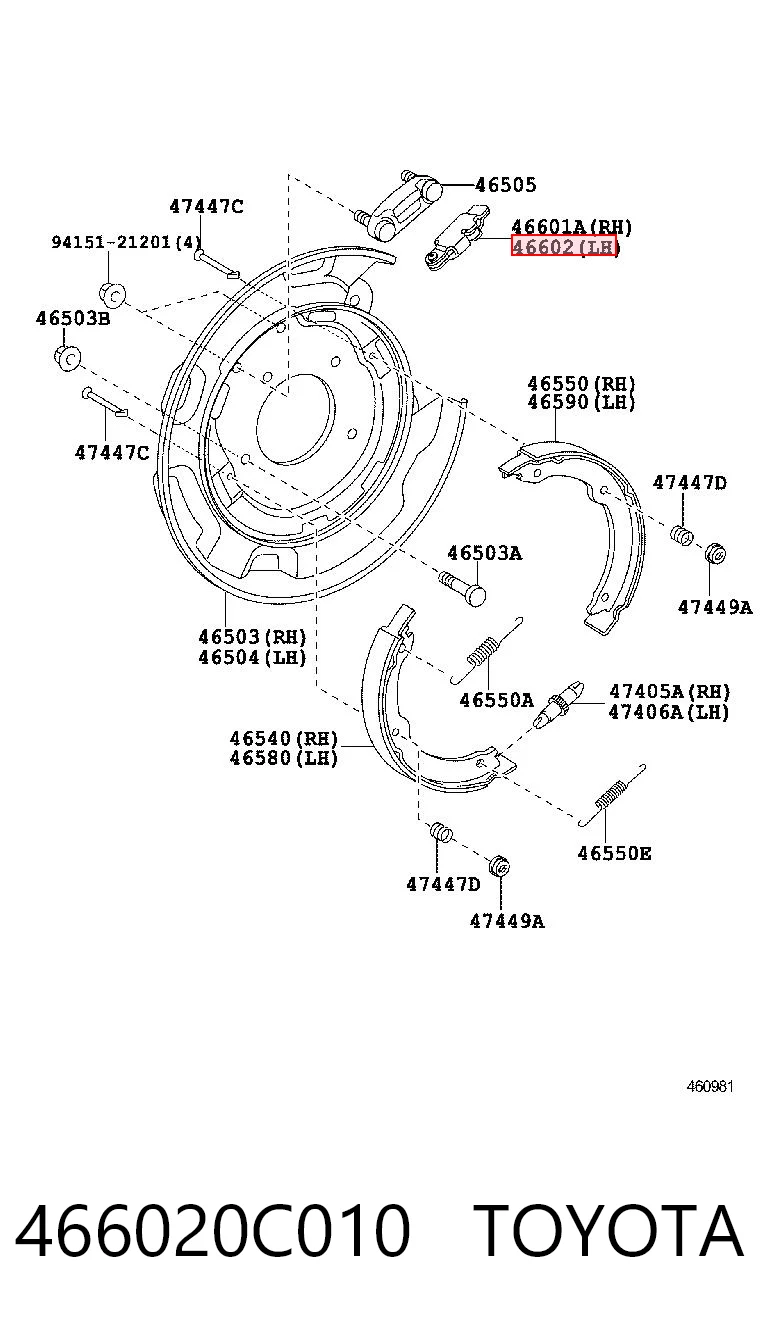 466020C010 Toyota 