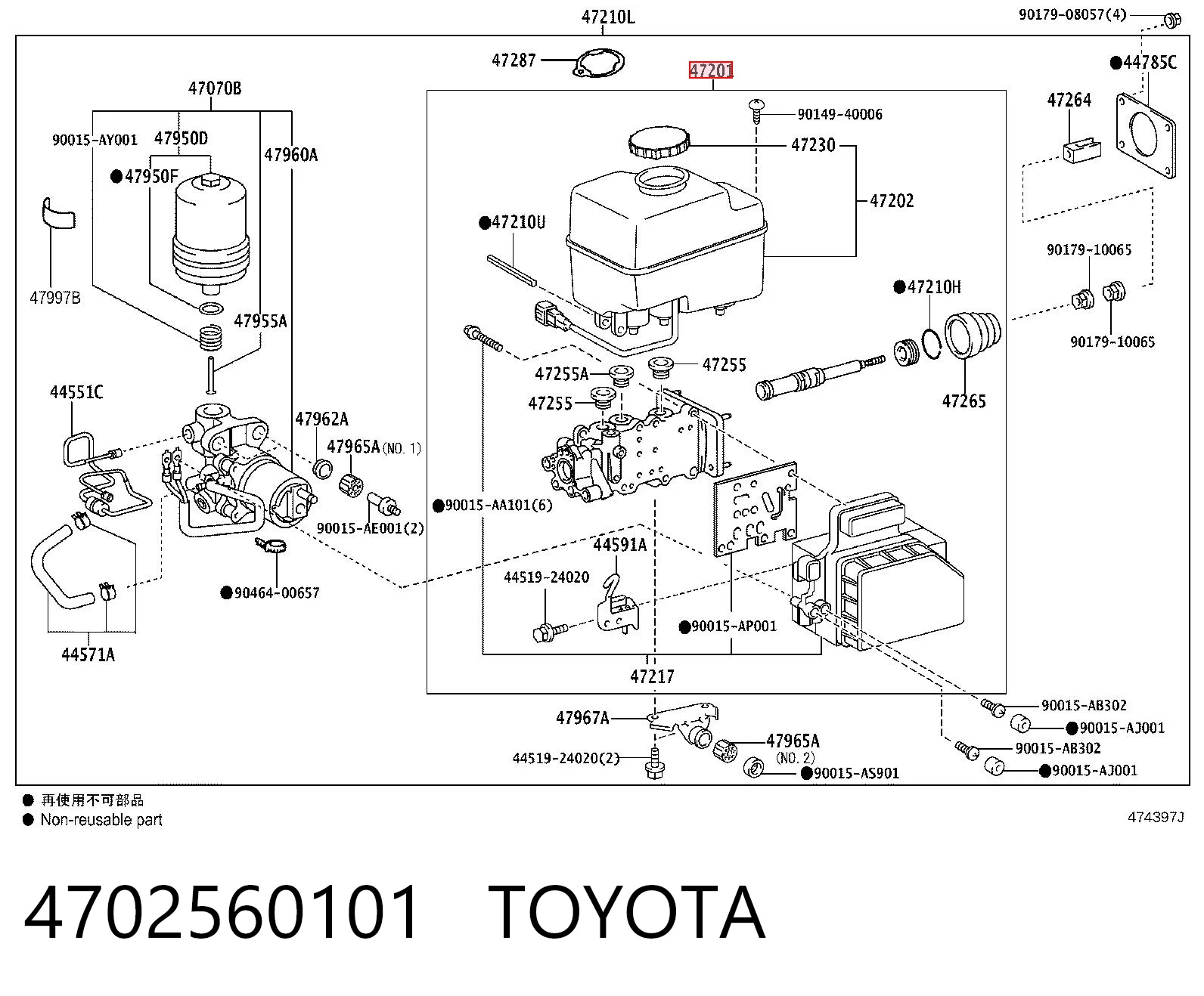 Блок ABS гидравлический на Lexus GX 470 