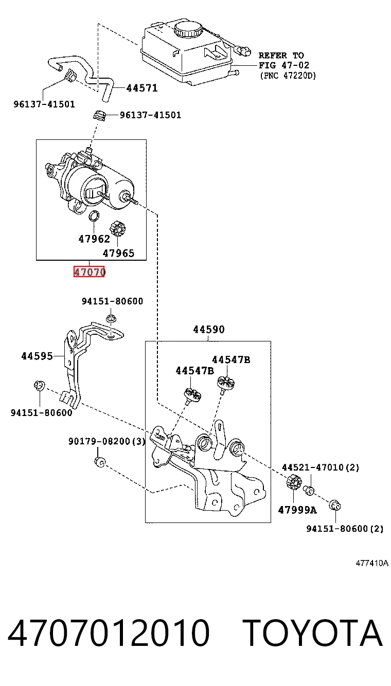 4707012010 Toyota Насос АБС (ABS) главного тормозного цилиндра