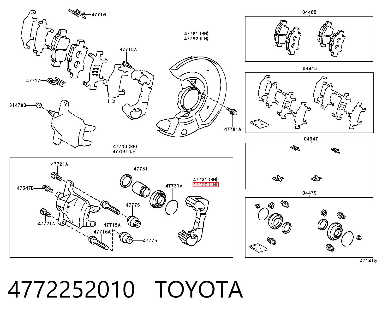 4772252010 Toyota