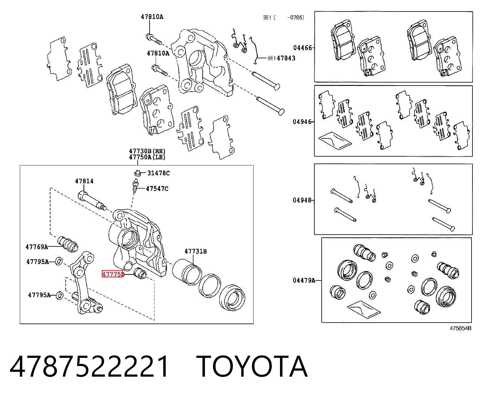 4787522221 Toyota