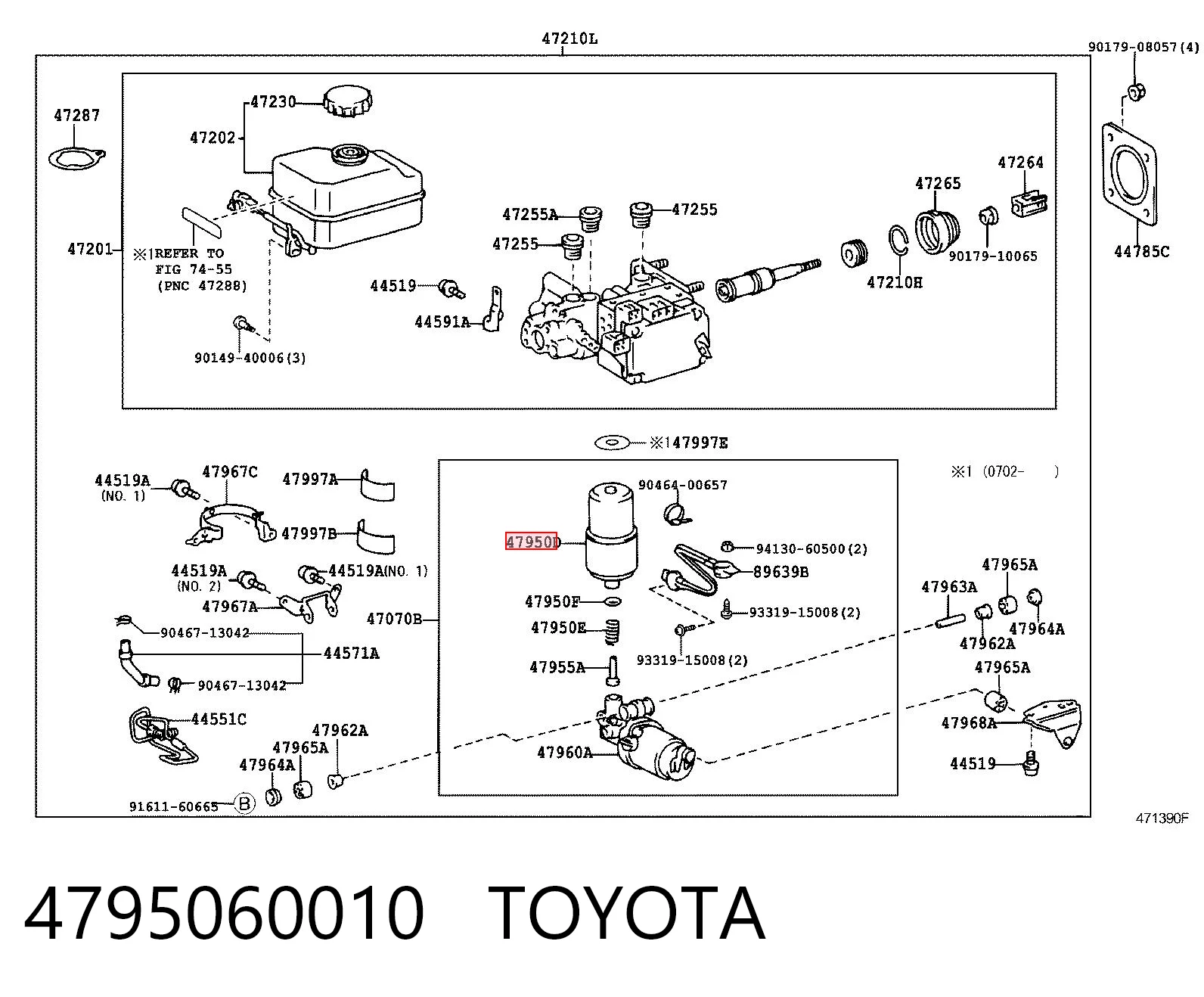 4795060010 Toyota Усилитель тормоза вакуумный