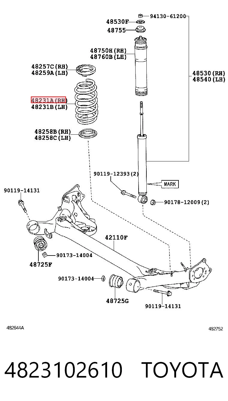 Купить S4823112A50 Sensen Пружина подвески