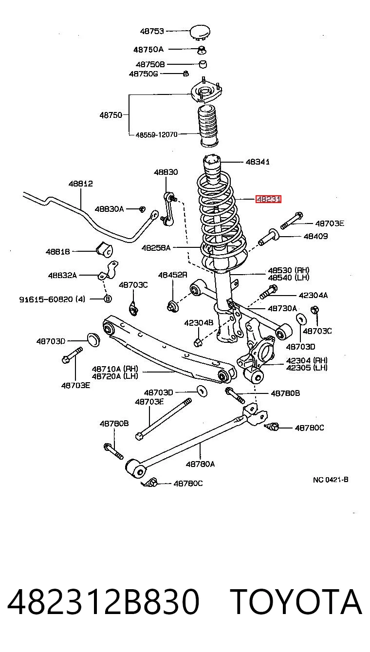 Задняя пружина CS16090 NIPPON MOTORS