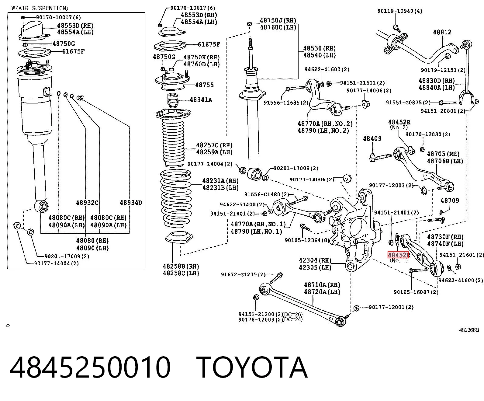 4845250010 Toyota