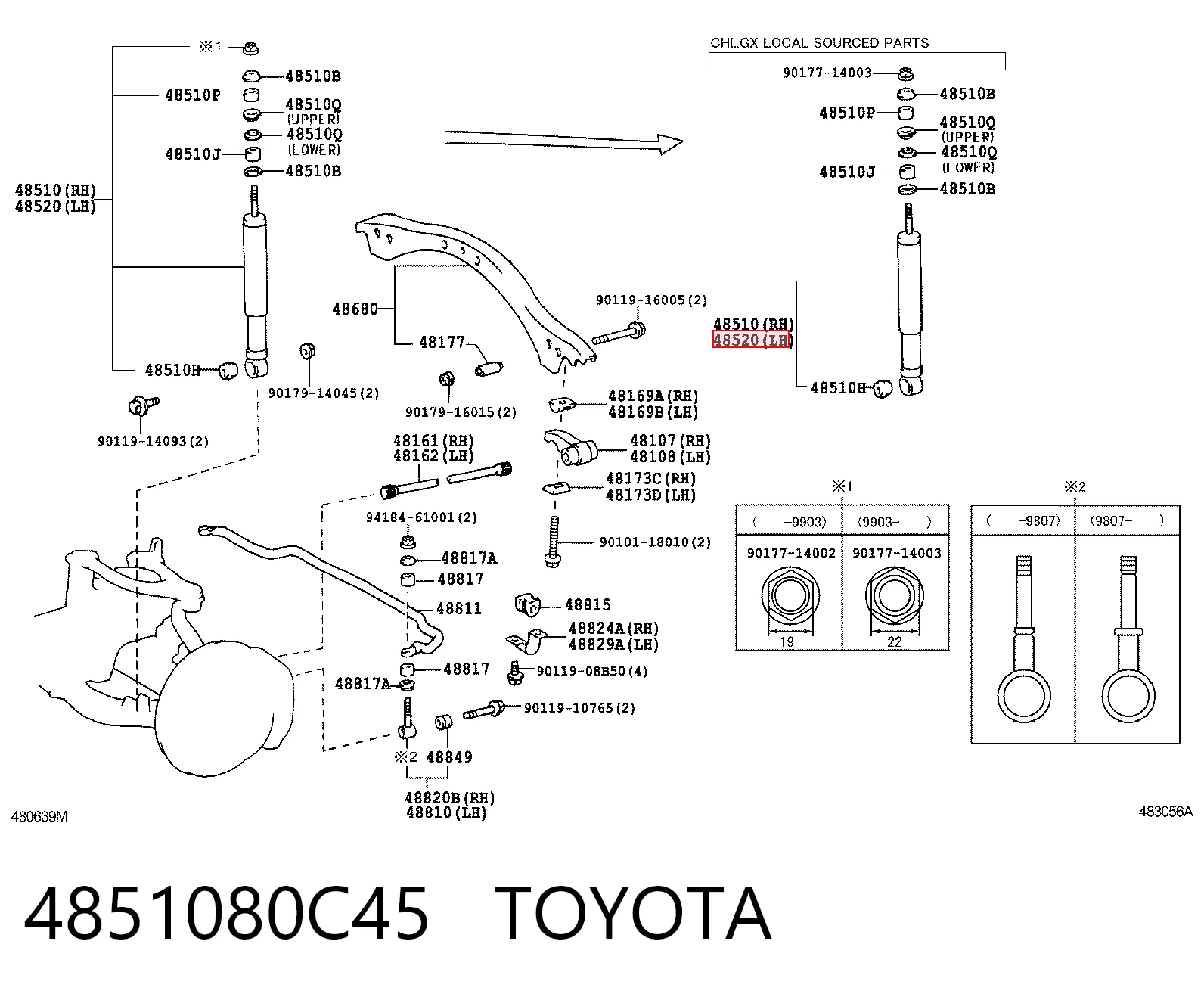 4851080C45 Toyota