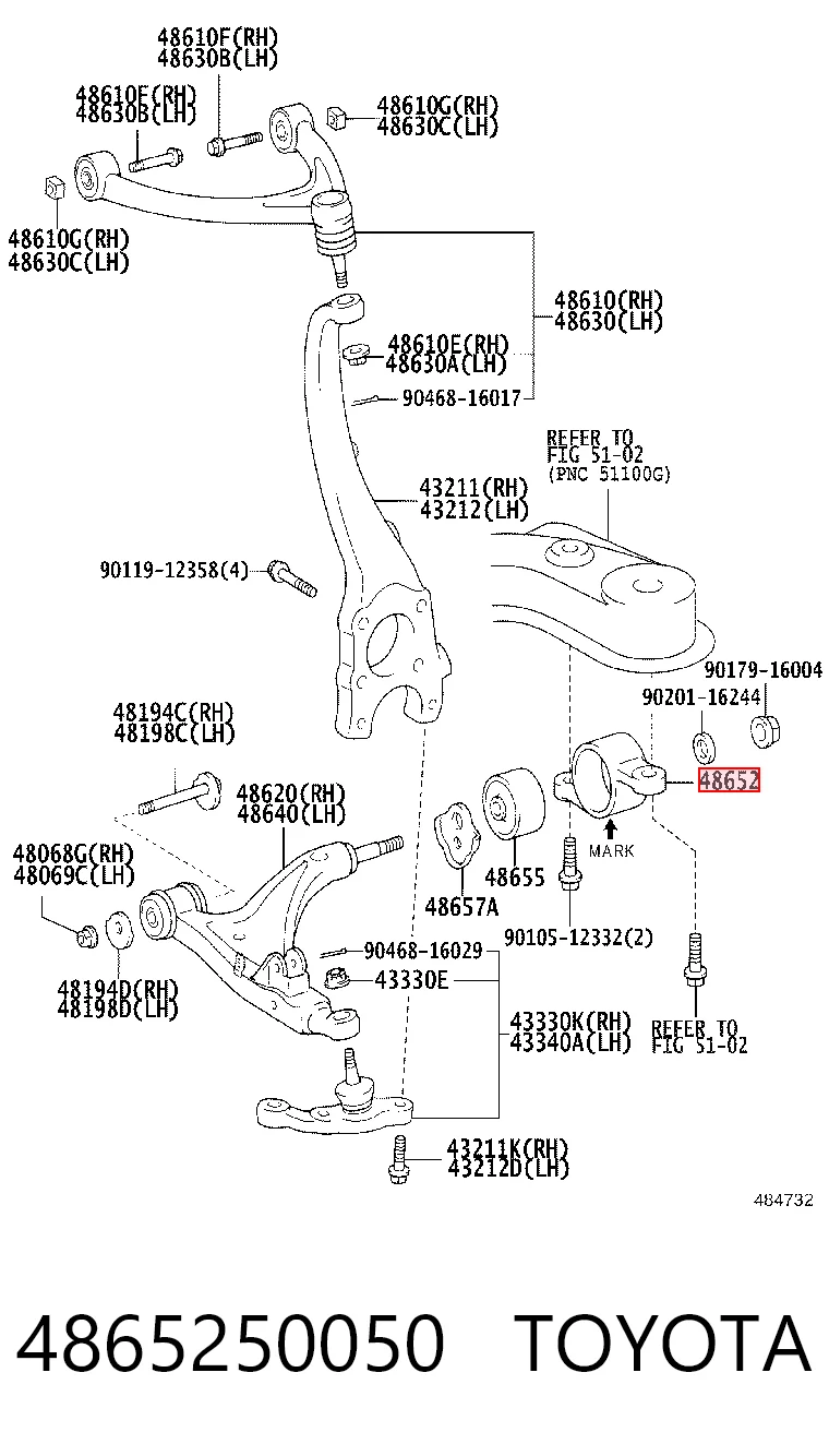 4865250050 Toyota