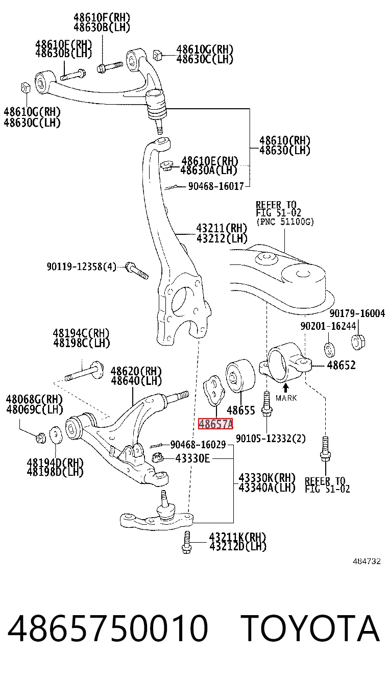 4865750010 Toyota