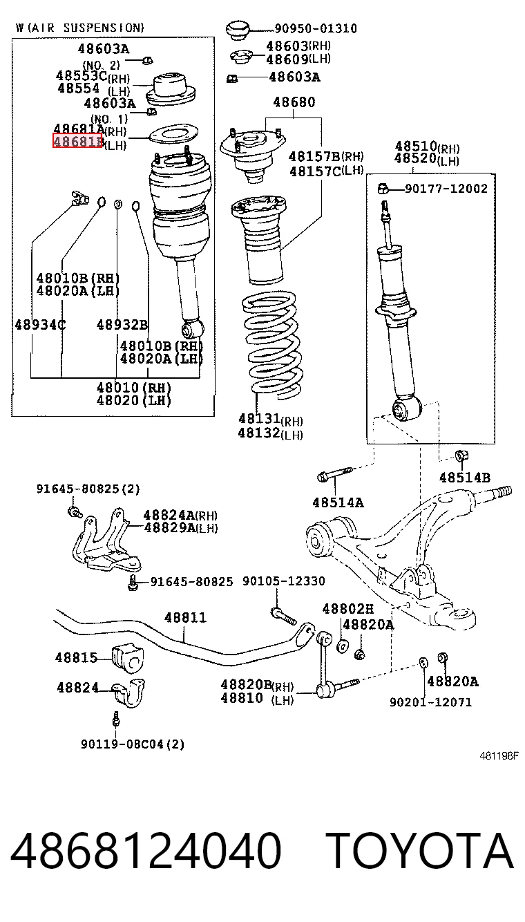 4868124040 Toyota