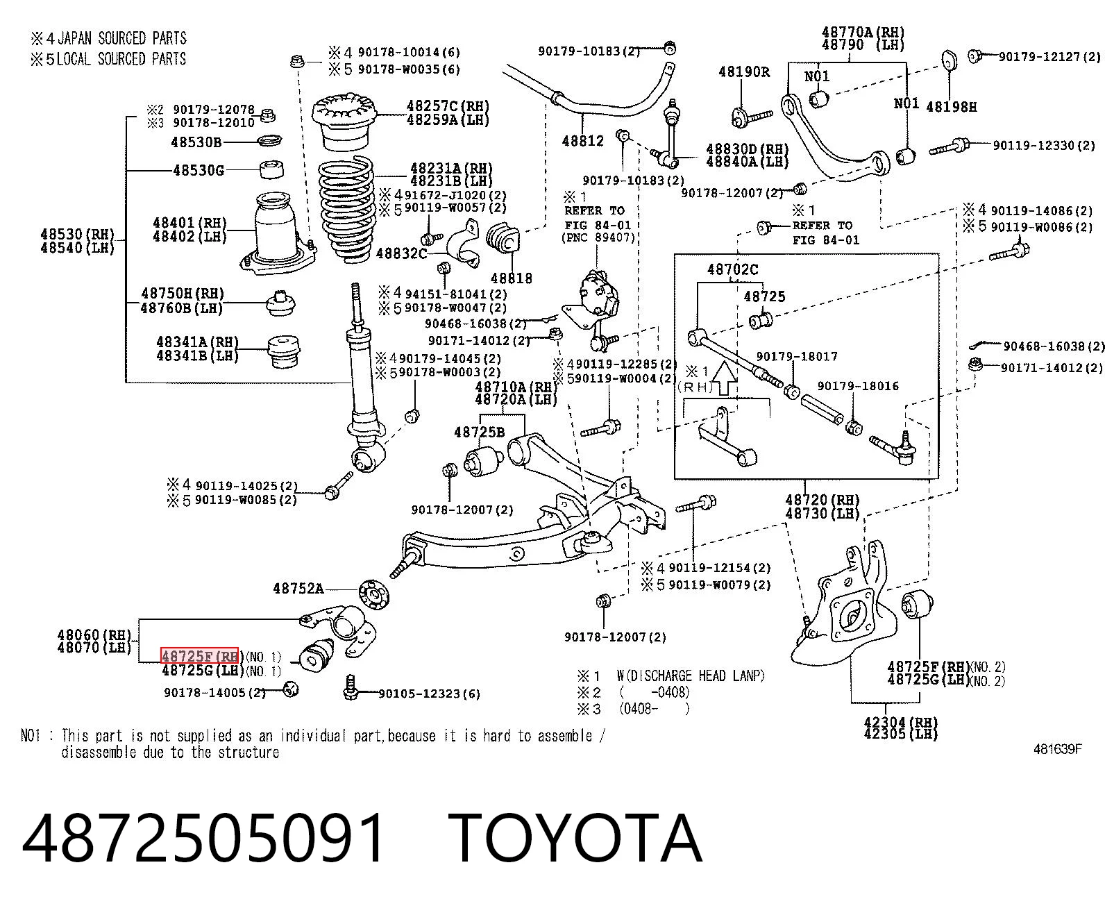 Сайлентблок заднего нижнего рычага TA14880BG Safety