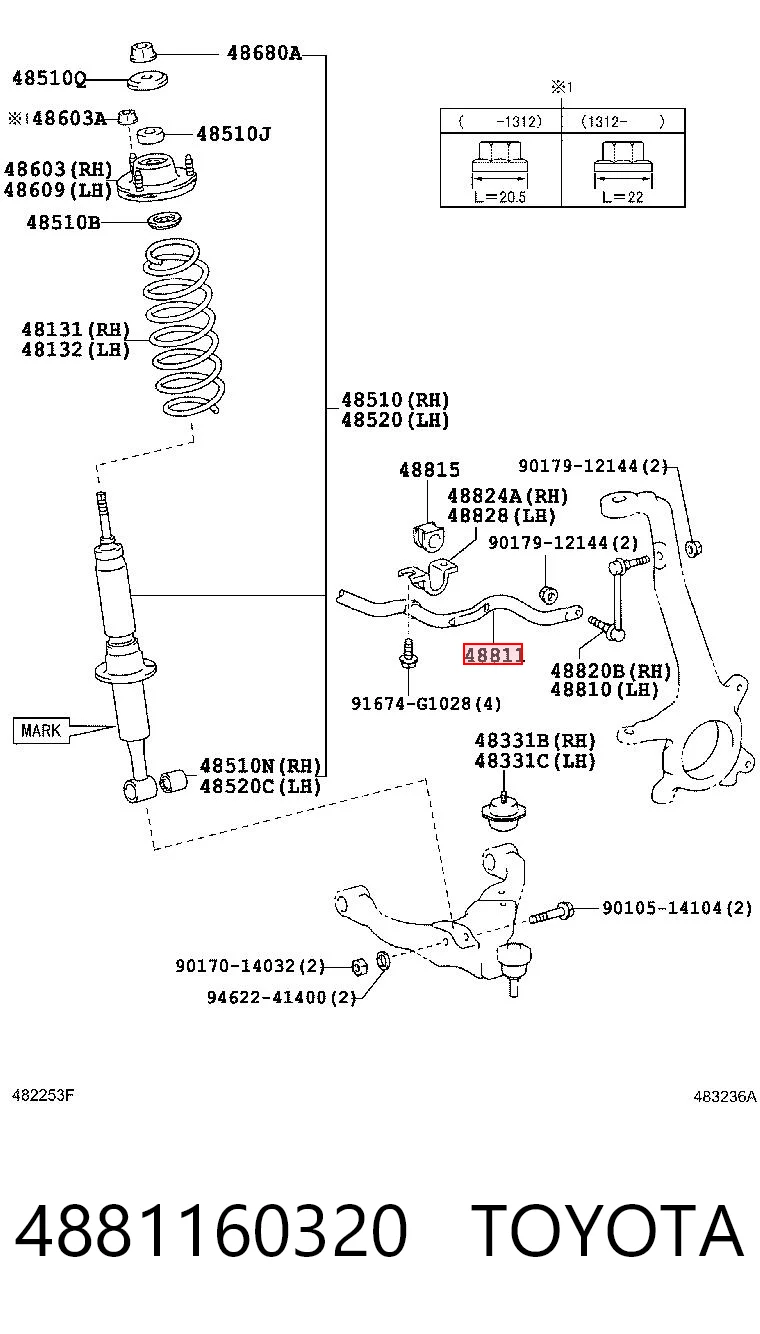 4881160320 Toyota