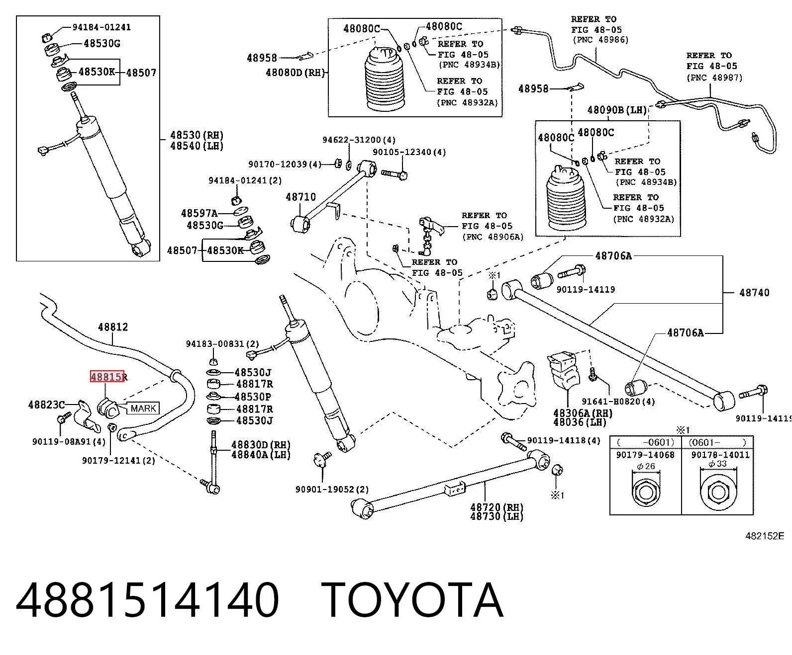  Втулка стабилизатора Lexus GX 