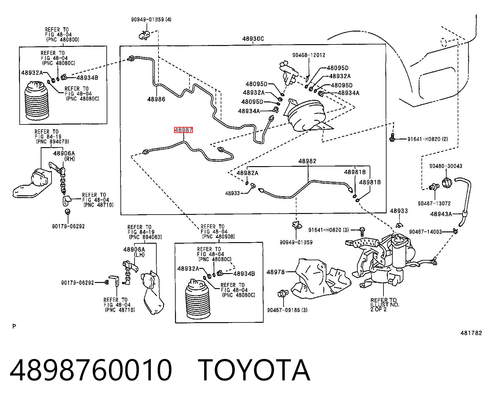 4898760010 Toyota Подвод воздуха к шинам