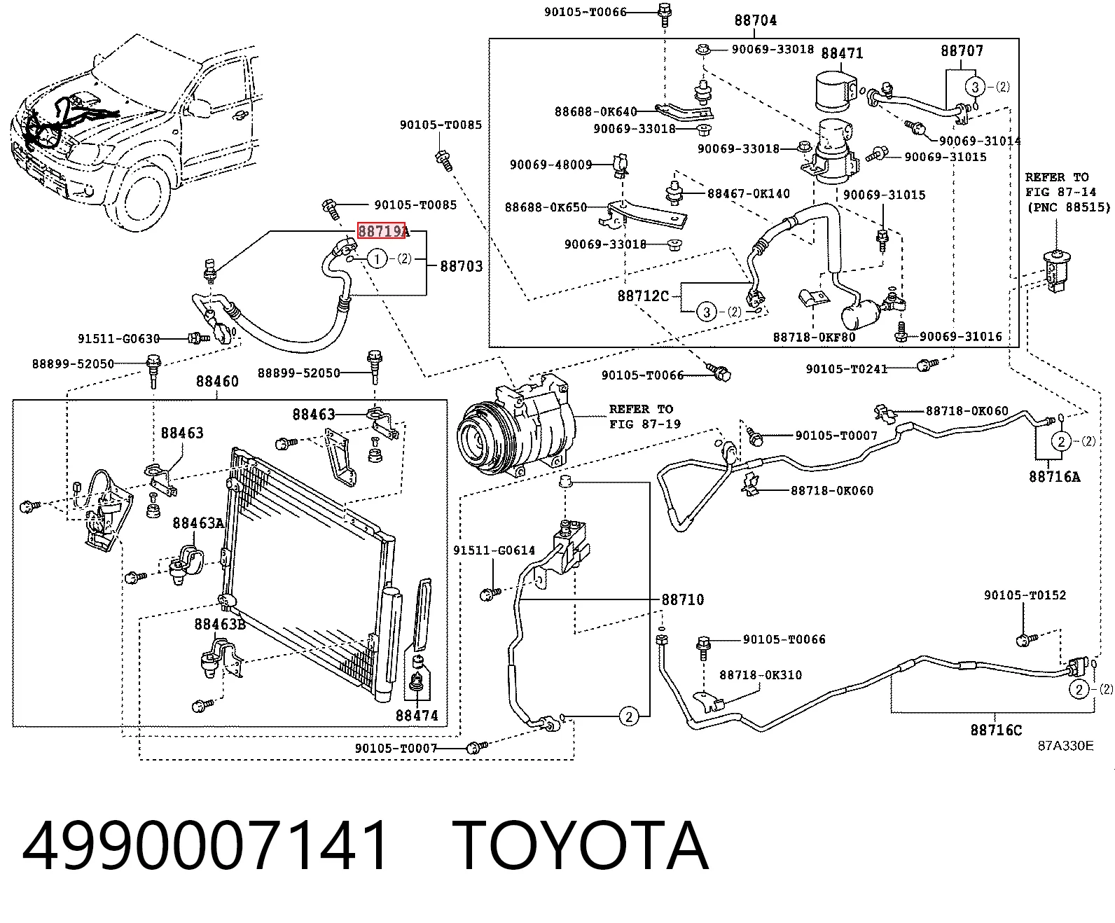 4990007141 Jaguar Клапан давления кондиционера