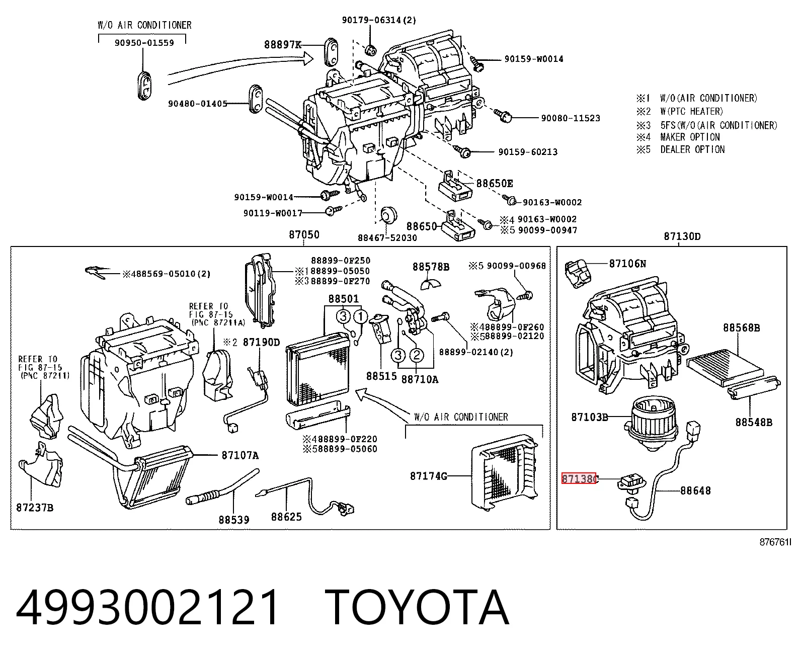 Реле печки на Lexus RX 300/330/350/400H U3