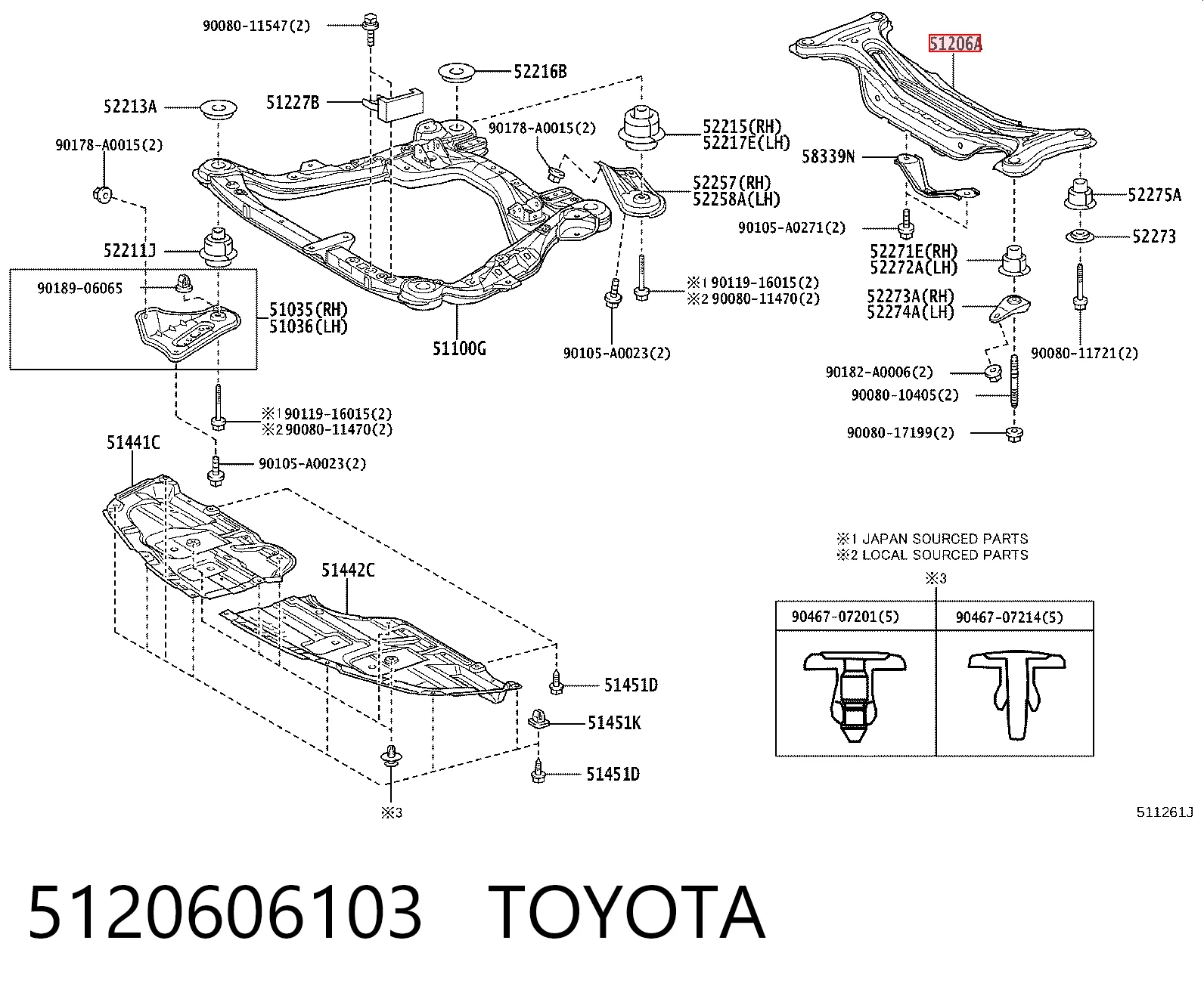 Балка задней подвески поперечная Toyota Avalon седан (GSX30) (2005 - 2012) цена, от 103.95 USD