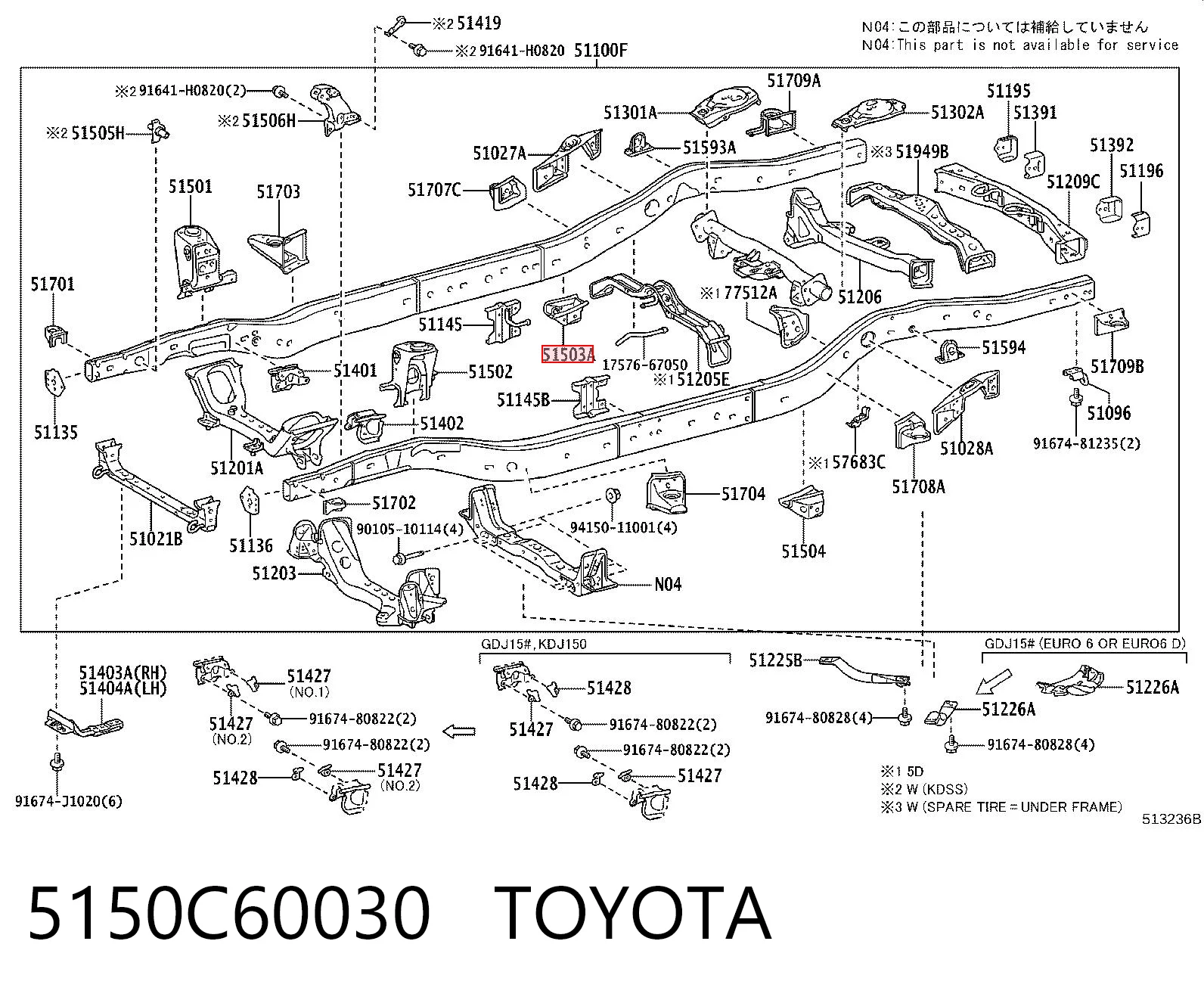 5150C60030 Toyota 