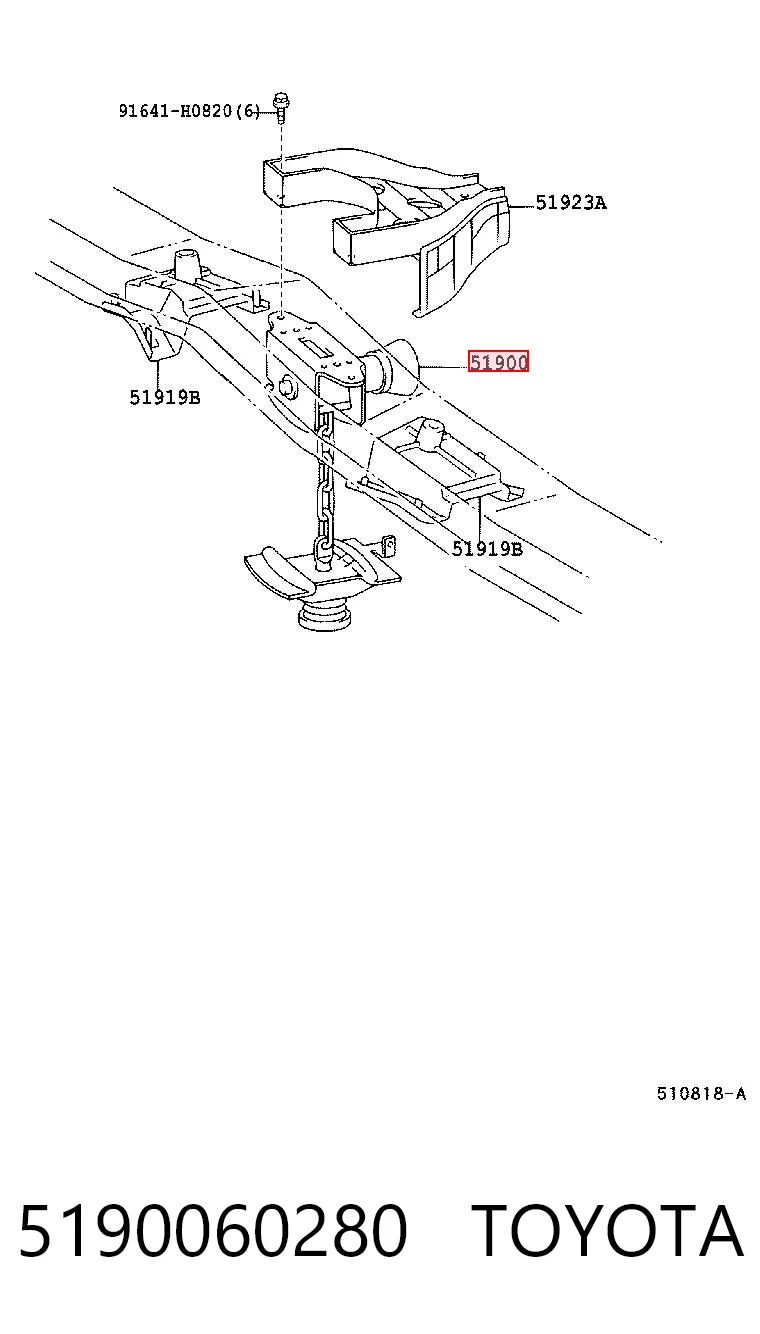 5190060280 Toyota Лебедка запаски