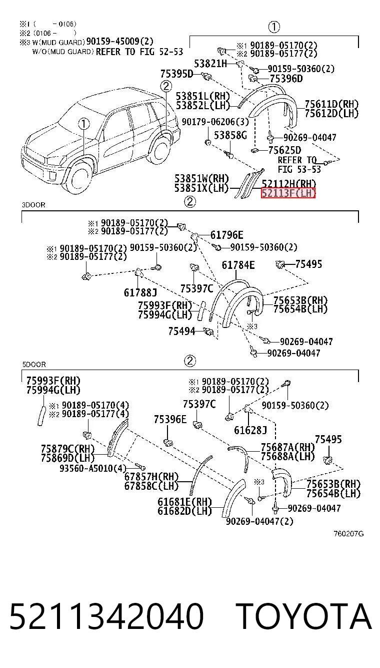 5211342040 Toyota