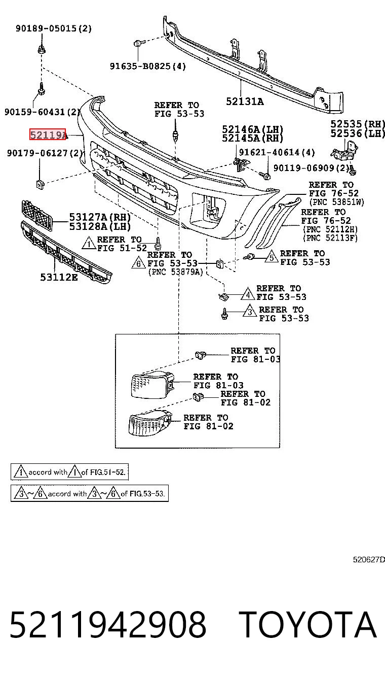 5211942908 Toyota