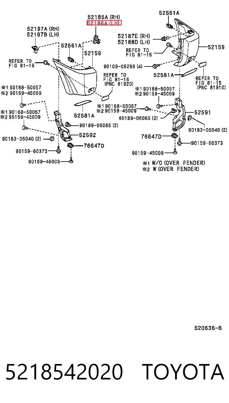 5218542020 Toyota 