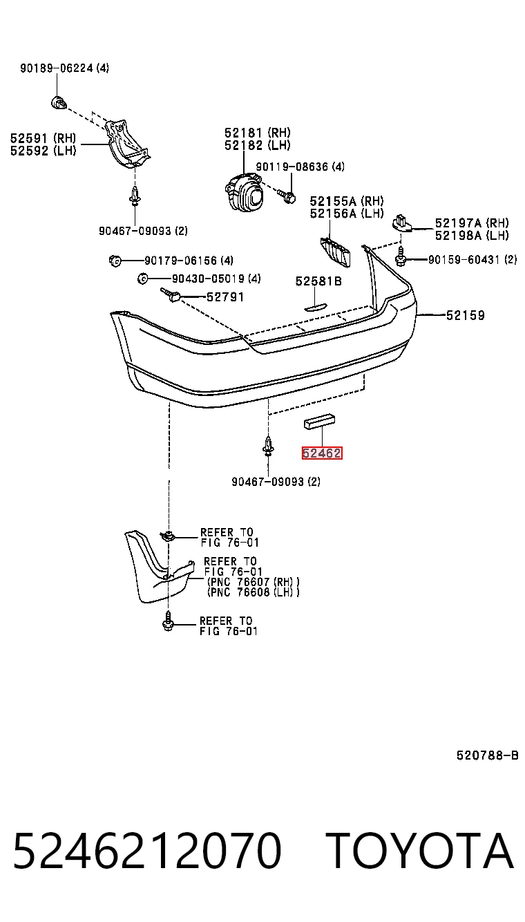 5246212070 Toyota