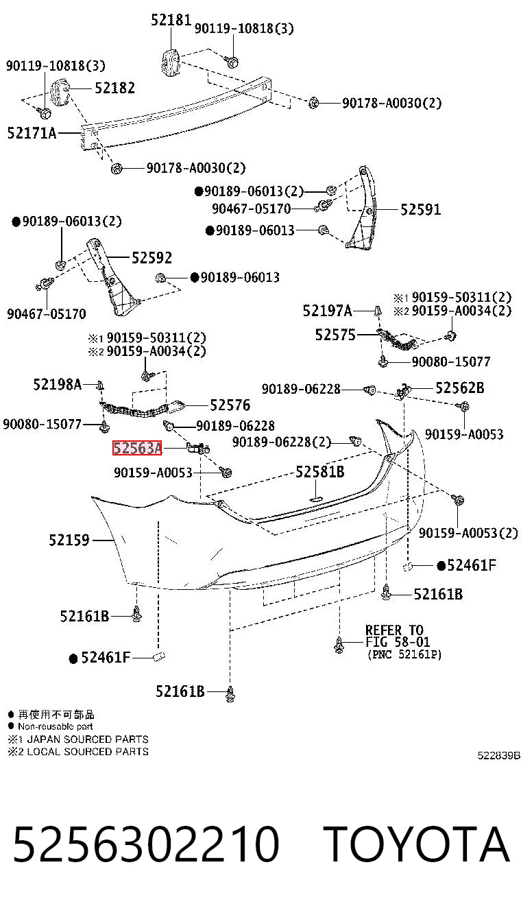 5256302210 Toyota 