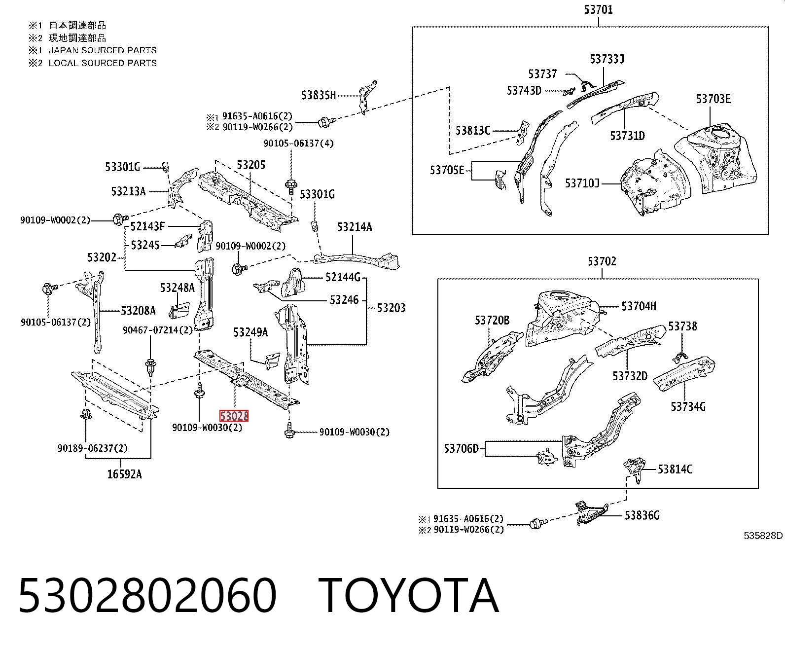 5302802060 Toyota